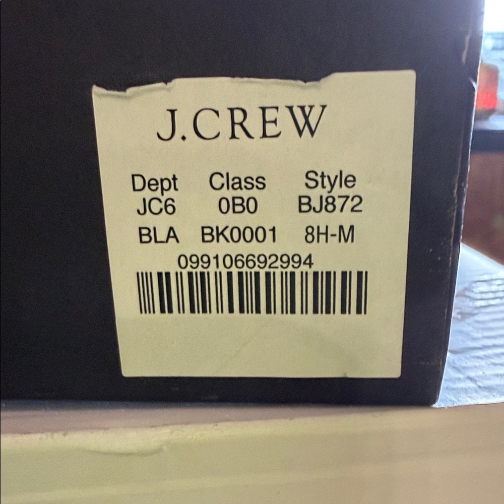 NIB J. Crew Roxie Boot Black Size 8 1/2M - Picture 2 of 10